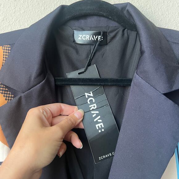 NWT Zcrave F3TISH Artsy Blazer in Black Size Medium - Picture 5 of 7